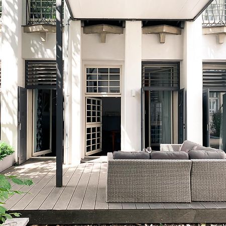 Designer Loft-Ferienwohnung Im Zentrum Mit Tiefgaragen-Parkplatz, Waschmaschine Und Privatterrasse Leipzig Exterior foto